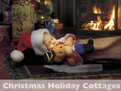 Christmas Log Fire Holiday Cottage